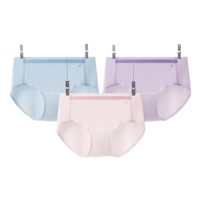 

Bananain Coolskin 311A Women s Seamless Ice Silk Briefs 3-Pack 2XL