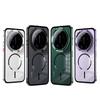 Case for Xiaomi 17 Ultra Case Thin Aluminum Alloy Metal Frame Transparent Magnetic Back Cover For MI 17 Ultra Case