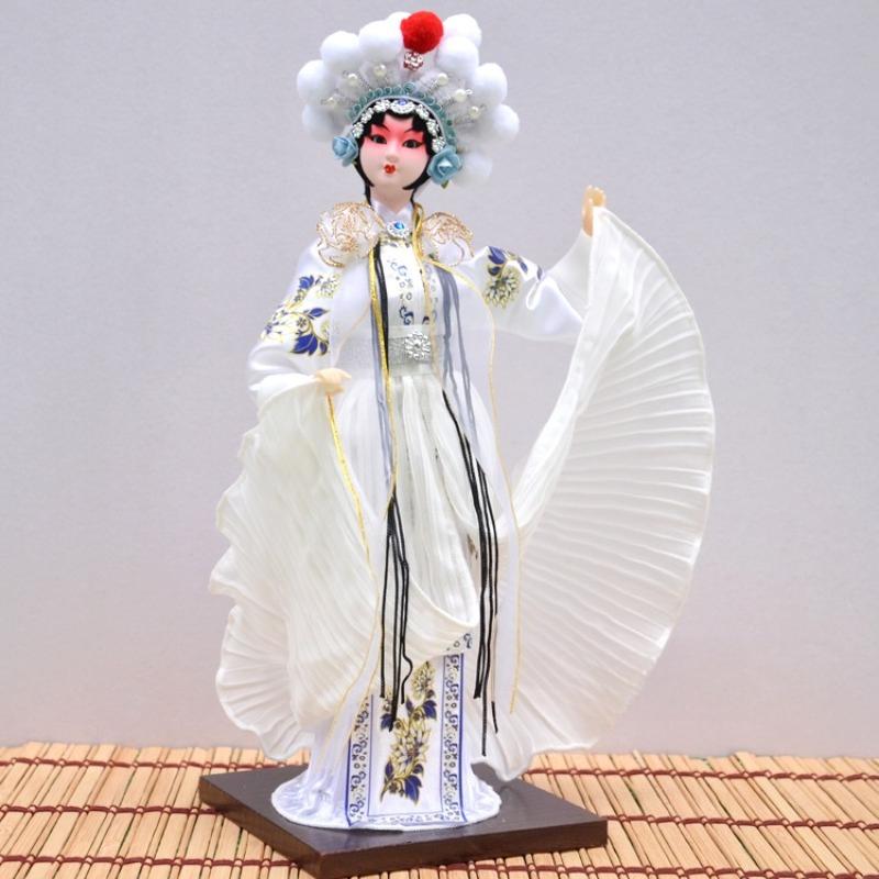 Chinese Traditional Peking Opera Mask Figurine Beijing Opera Character Doll Beautiful Handicrafts Home Decor Special Gifts