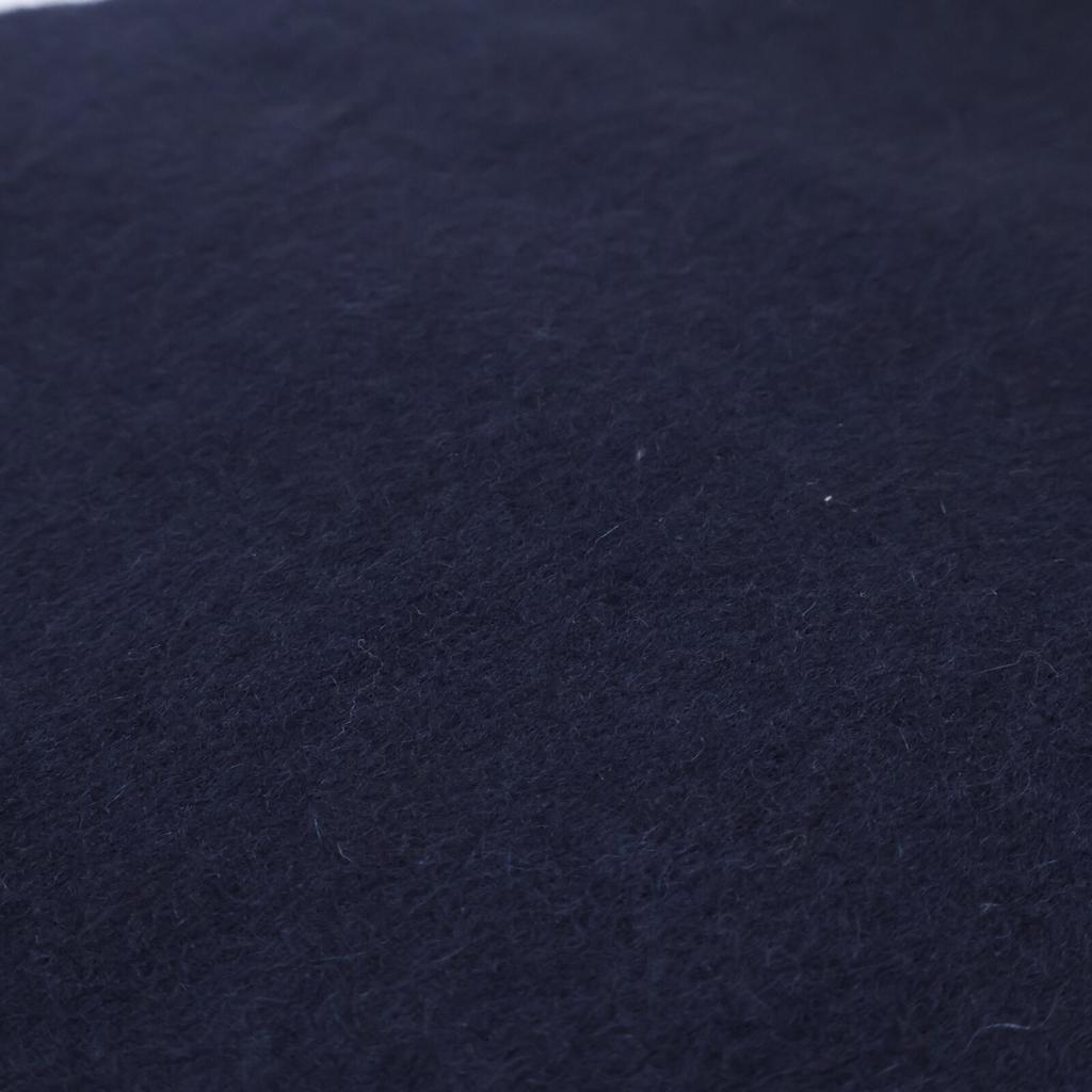 JOHNSTONS fringe Scarf Navy / GreenUsed