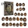 Christmas Box 2026 Advent Calendar, 24 Days Countdown Calendar with 2D Acrylic Holiday Dog/Horse/Cat/Animals Pendants, Mini Animal Hanging Ornaments