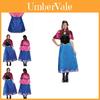 Elegant Blauw S-4xl Frozen Elsa Cosplay Jurk Voor Volwassen Halloween Kostuumfeest