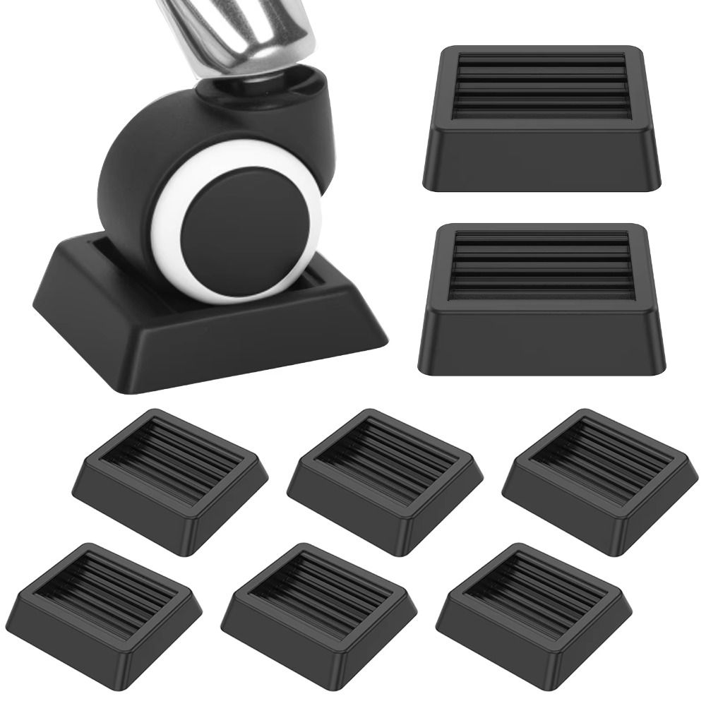 Hardwood Floor Wheel Stopper Anti Vibration Anti-slip Floor Protectors Great Friction Silicone Material Anti Vibration Pad