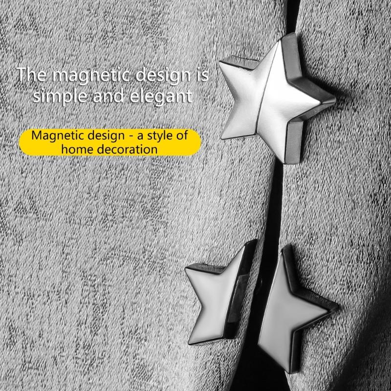 10Pcs Metal Magnetic Curtain Clips Curtain Magnets Closure Strong Hold Easy Installation Modern Home Decoration