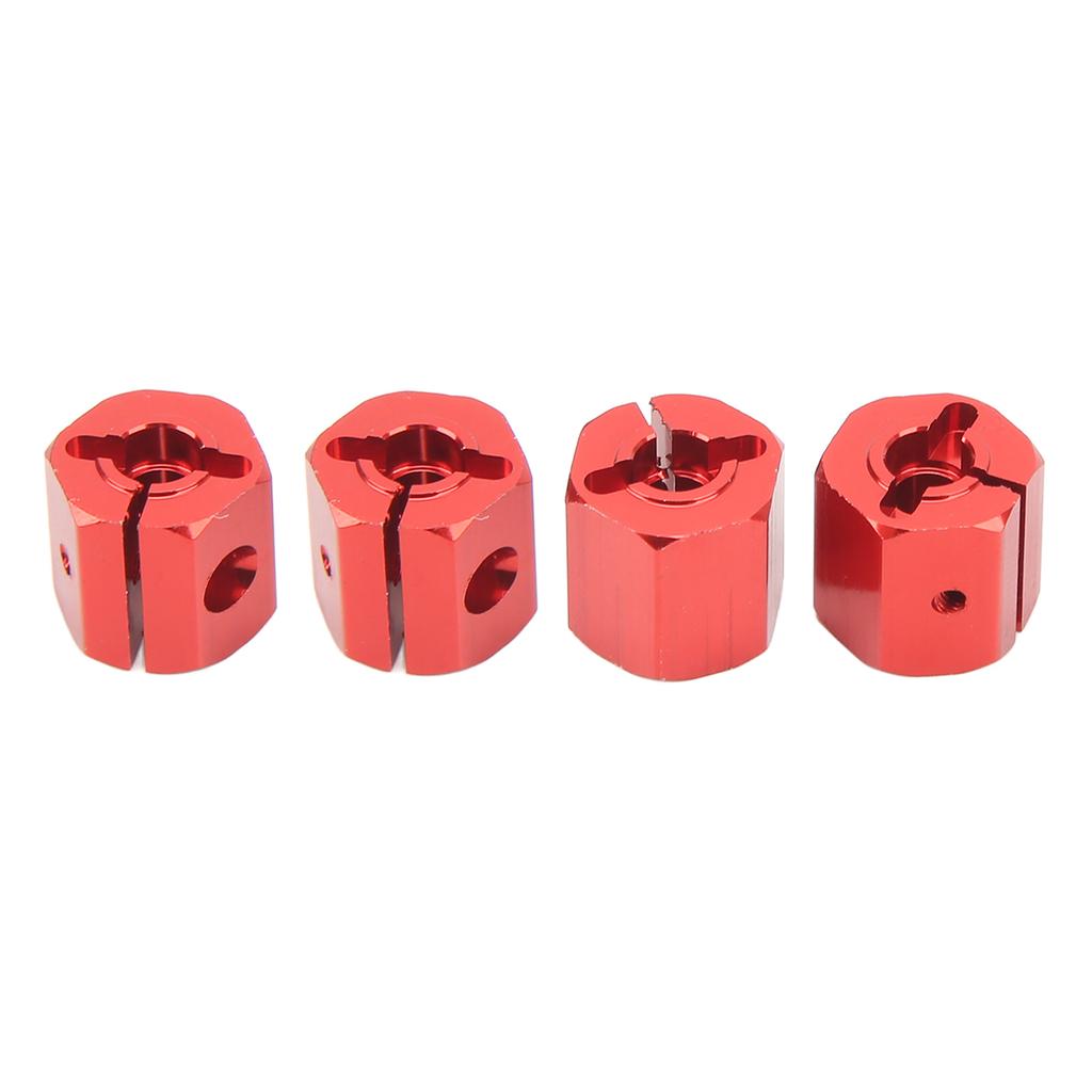 4PCS 12mm Hex Adapter Aluminum Alloy 12mm Wheel Hex Hub Drive Adapters for   SCX10 90046 for D90 1Celsius10 RC Car