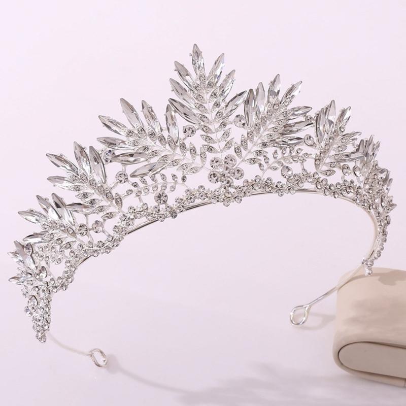 Crystal Wedding Tiaras for Women Queen Crowns Rhinestone Princess Tiaras Hair Accessories Quinceaneras Headpieces