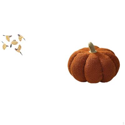Wooden Bird Wall Art Ornament And Halloween Pumpkin Pillow Decorative Collectible Cushion for
