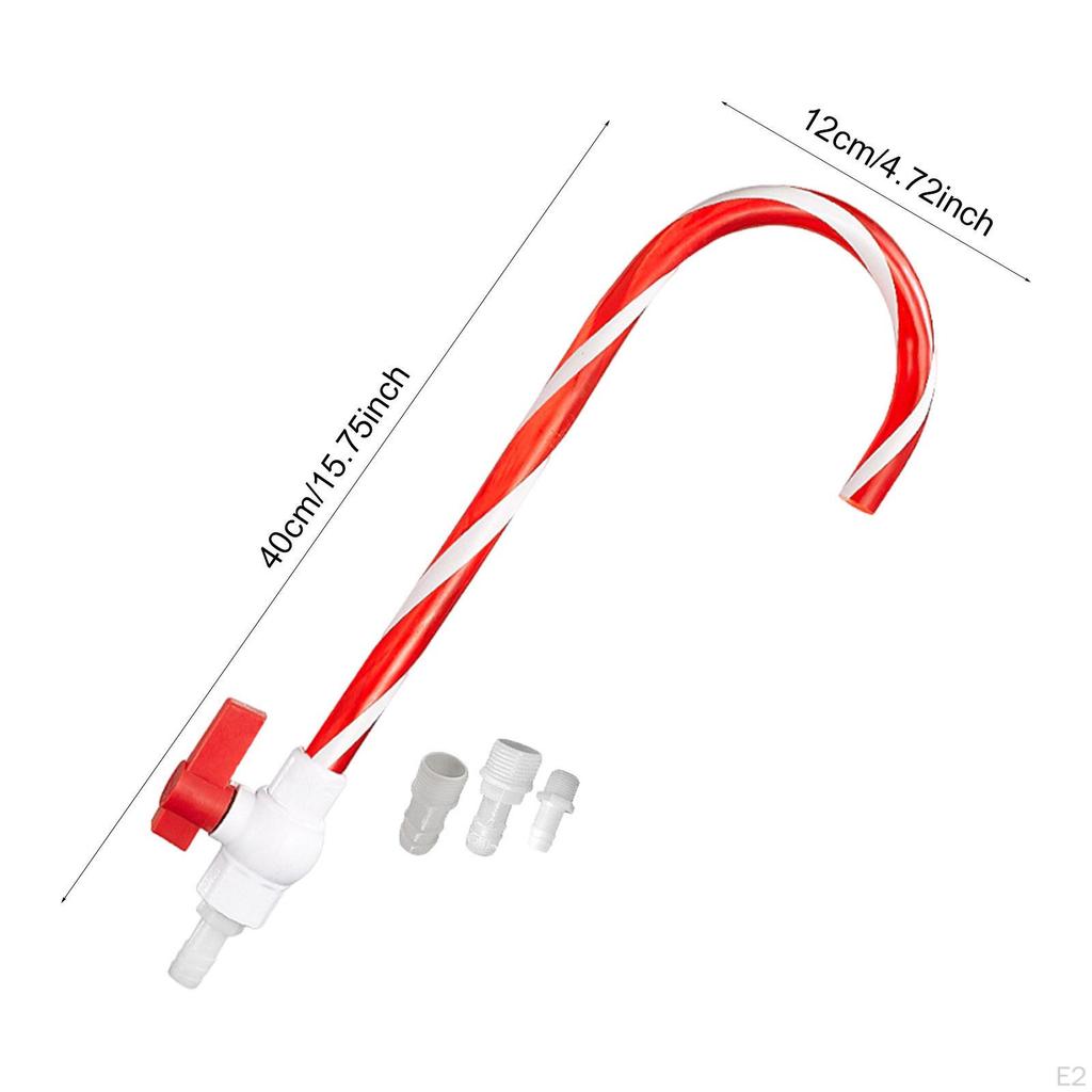 Aquarium Water Filler Tube Waters Changer Fittings Parts with Switch Quickly Sturdy for Fish Tank