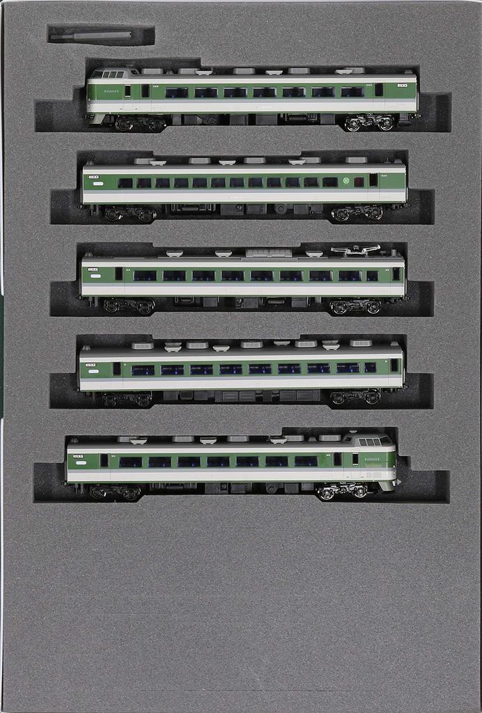 KATO N Gauge 189 Series Small Window Basic Model Train "Asama" Train, 5-Car Set, 10-1501,