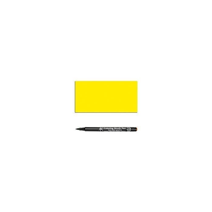 Stylo pinceau - SAKURA - Koi Coloring Brush - Jaune - Flexible - Nylon