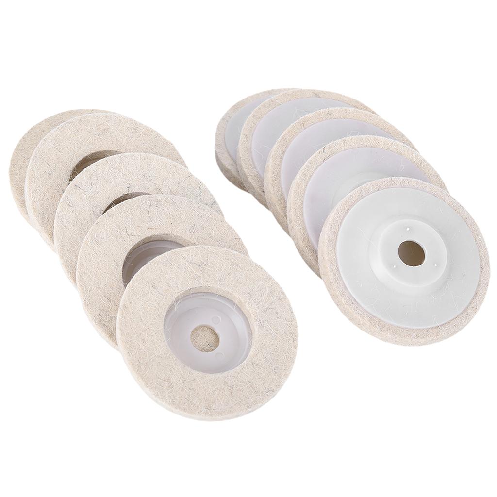 10pcs Angle Grinder Polishing Discs Wool Buffing Grinding Wheel Pads Kits for Metal JewelryCoarse