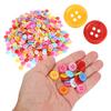 1000Pcs Mixed Color Buttons Plastic Sewing Manual DIY Clothing Accessories Hand Made Ornament(15mm )