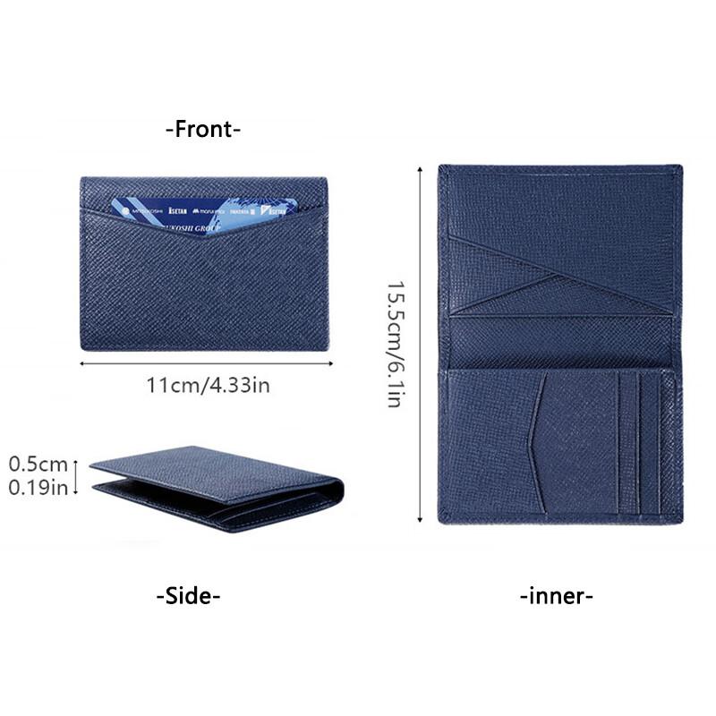 Advanced Top Layer Cowhide Anti Demagnetization Pocket Wallet with Multiple Card Slots, RFID Anti-theft Card Holder, Men's and Women's Real Pickup Bag
