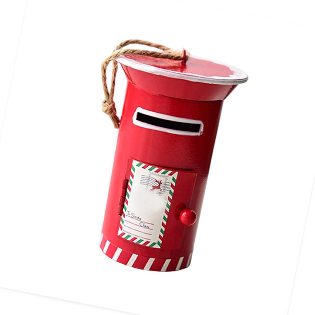 Christmas Tree Mailbox Hanging Decoration Iron Mailbox Hanging Ornament For Front Door Mantels Porch Yard Window Display