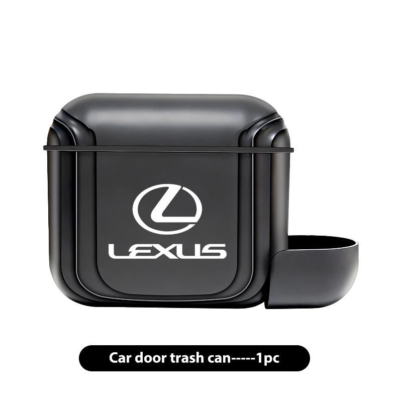 Portable Hanging Car Trash Can Wastebasket Trash Bin with Lid Storage Bin For Lexus CT ES GS NX IS250 RX350 IS200 LX570 UX250h