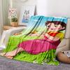 1pz Coperta in Flanella con Stampa Heidi, Alta qualità Confortevole per Tutte le Stagioni, Decorazione per la Casa, Calore e Comfort, Perfetta per Regali di Natale
