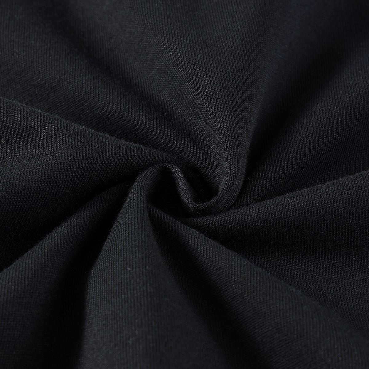 Уличная черная футболка с рисунком Terror Forest — фото 7