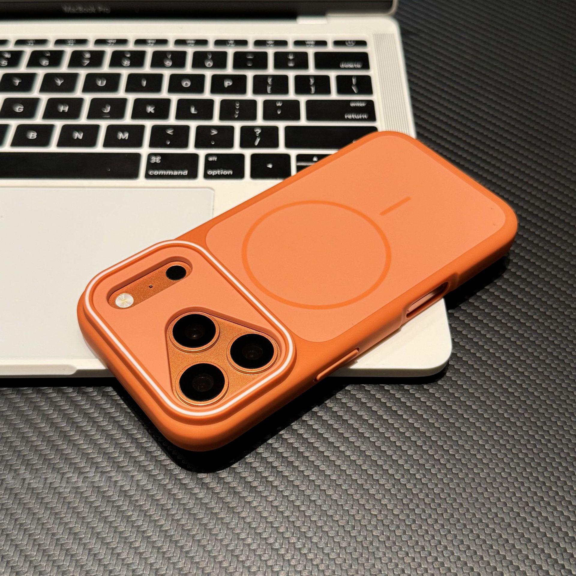 

Magnetic Skin-Feel Eye-Catching Case for iPhone 12-17/16pro/15 Drop-Proof Cover iPhone 15 Pro Max