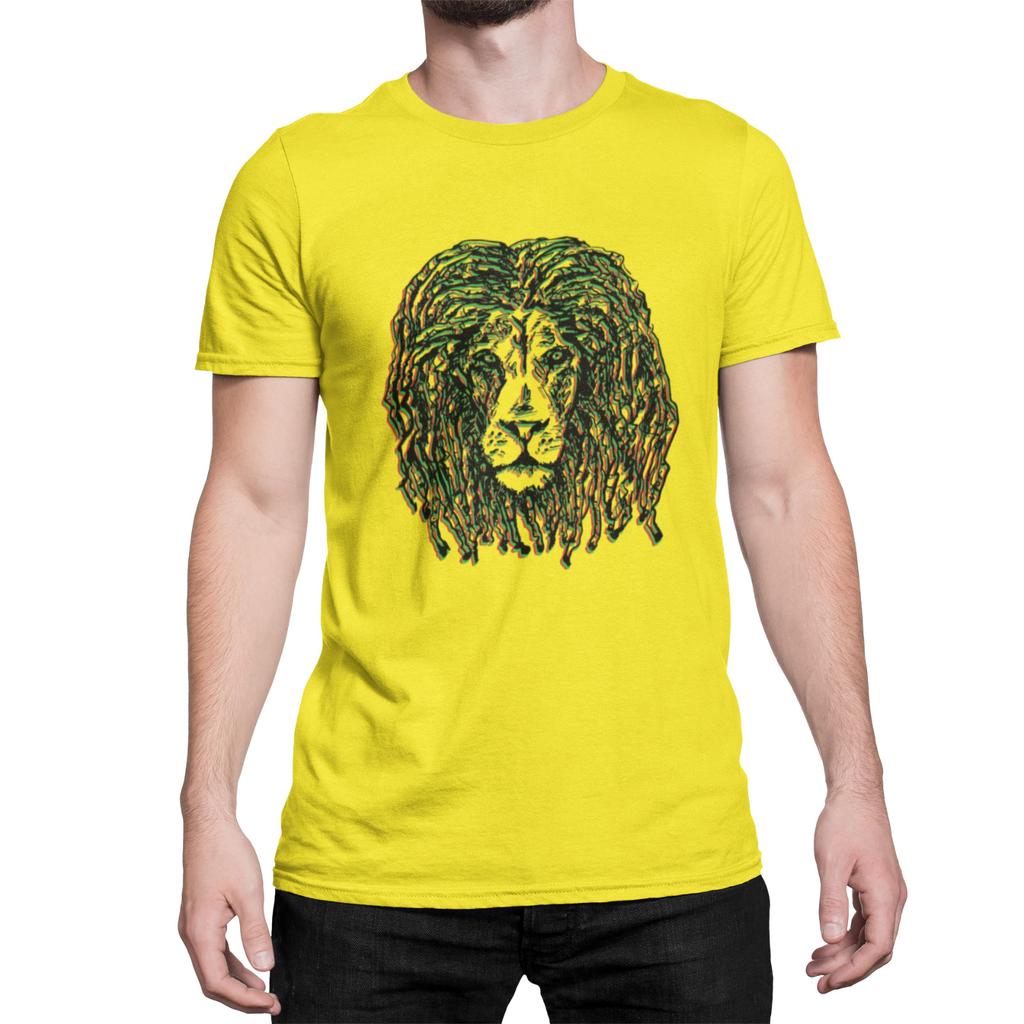 Rasta Lion Head Unisex T-shirt Jamaica Retro Rastafarian Reggae Marley Music