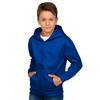Children's Zip-up Jacket - Not Specified - Royal Blue - Hood - Kangaroo Pocket - Size 3 To 14 Years
