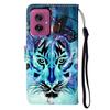For Motorola Moto G55 5G Case Pattern Leather Wallet Phone Cover with Card Holder