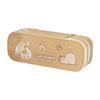 Cartoon Double-Layer Pencil Case: Large Capacity Stationery Box for Primary Students