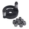 3-10mm Hole Puncher Locator Vertical Aluminum Alloy Round Dowel Carpentry Drilling Positioner Cr12 Drill Bushing