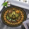 Beetle Forest Symbols Round Area Rug Under Office Chairs Bedroom Living Room Home Decor