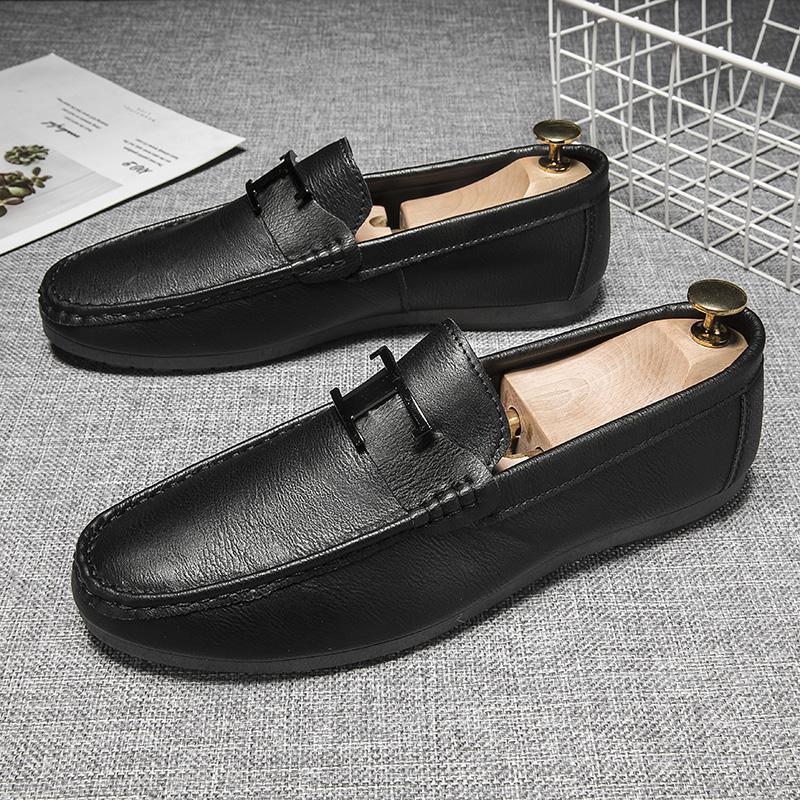 Loafers Shoes Men Fashion Shoes Men Spring Comfy Slip -On Men 'S Flats Moccasins Male Footwear Leather Men Casual Shoes
