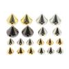 100Pcs Plastic Rivets Gold Sliver Cone Studs Punk Sewing Spike Rivet For Leather Nailheads Rivets Garment Accessories