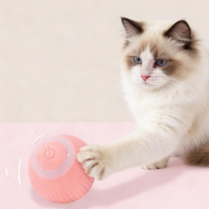 Automatic Rolling Ball Smart Cat Toy Electric Interactive Self-Moving Ball for Cats Training And Indoor Play Kitten Toy