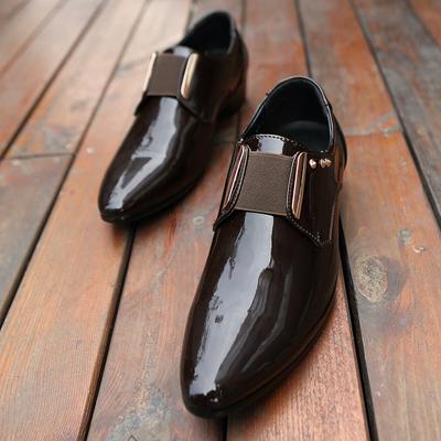 Fashion Men Fashion Classic Formal Shoes Black Brown Luxury One Step Men Lefu Shoes Korean Wedding Party Shoes Size 38-46 Men Shoes