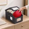 Hat Storage Box, Stackable Space-Saving Design, with Zipper Closure Organizer, Dustproof Clear Window Hat Container, for Men Women Hat Organize