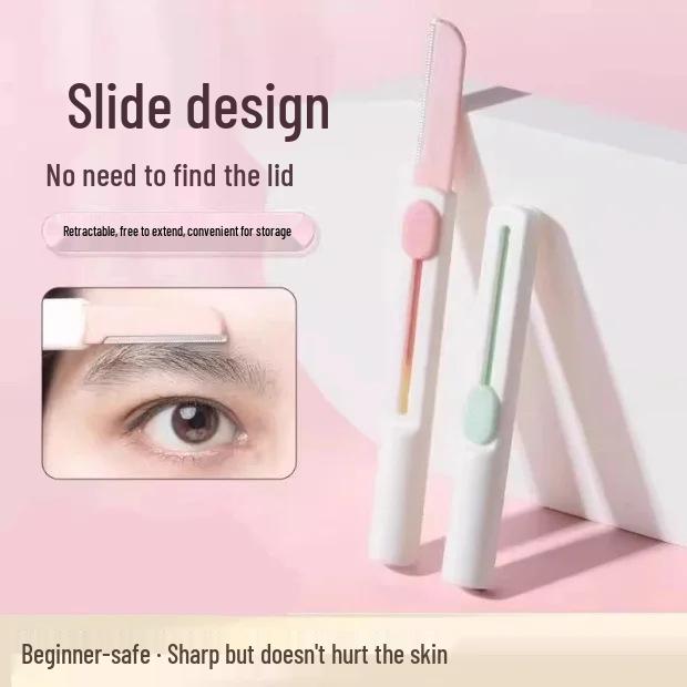 Retractable Eyebrow Trimmer for Women - Safety Blade, Anti-Scratch, Portable, Special Newbie Offer
