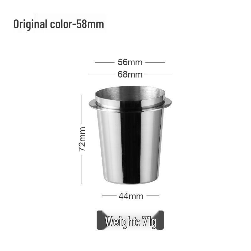 Tazza dosatrice universale in acciaio inossidabile 304 per caffè - 51/53/58mm per annusare l'aroma del caffè appena macinato