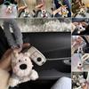 Cute Cartoon West Highland Dog Keychain Plush Hanging Ornament Bag Pendant Stuffed Dolls Backpack Key Chain Bag Accessories