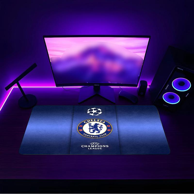 Chelsea F (1) Mouse pad with a non slip rubber base suitable for home offices and an ideal gift for gamers