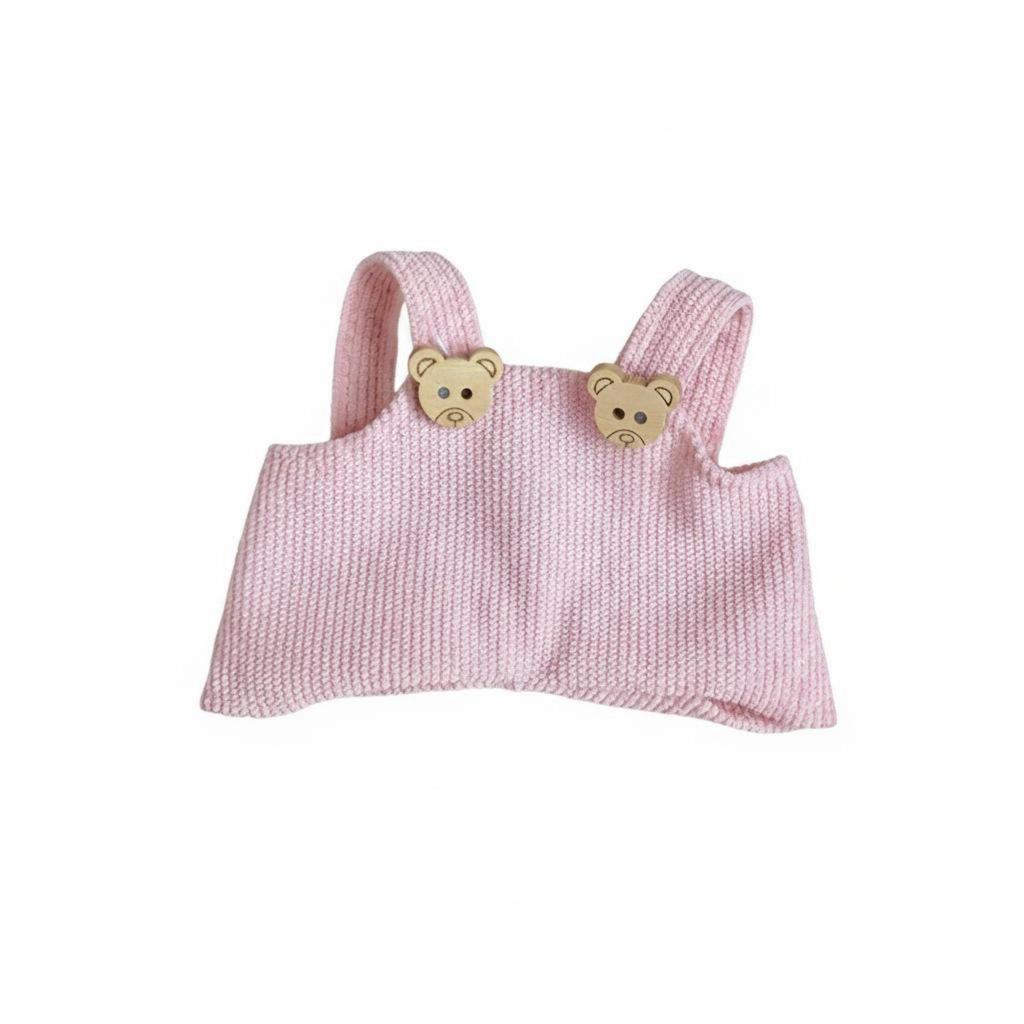 10cm Doll Outfit Handmade Overalls Cute Designs Soft Toy Suspender Trousers for Hobbyists Black