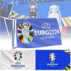 Durable Polyester 2024 Euro Cup Team Flag For Soccer Fans Vibrant Banner
