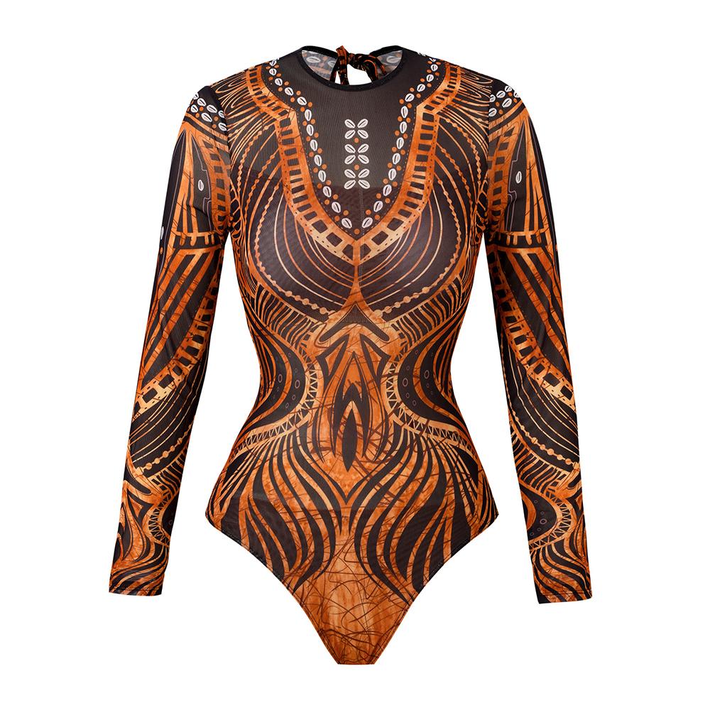 2025 Long Sleeve Sheer Sun Protection One-Piece Set Swimsuit Women Sexy Rash Guard Swimwear Bodysuit Beachwear With Coverup