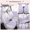 Panda Mini Linen Full Coverage Car Seat Cushion for All Seasons