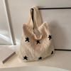 Star Knit Women's Bag New Knitted Eco Shopper Bag Crochet Rope Shoulder Bag Female Knitting Handbag Vintage Tote Bag AVE