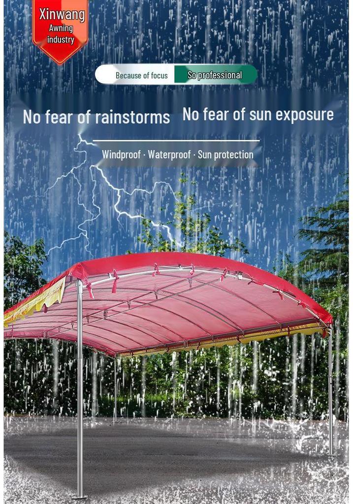 Rural Outdoor Banquet Tent: Sunshade & Rainproof Parking Shelter