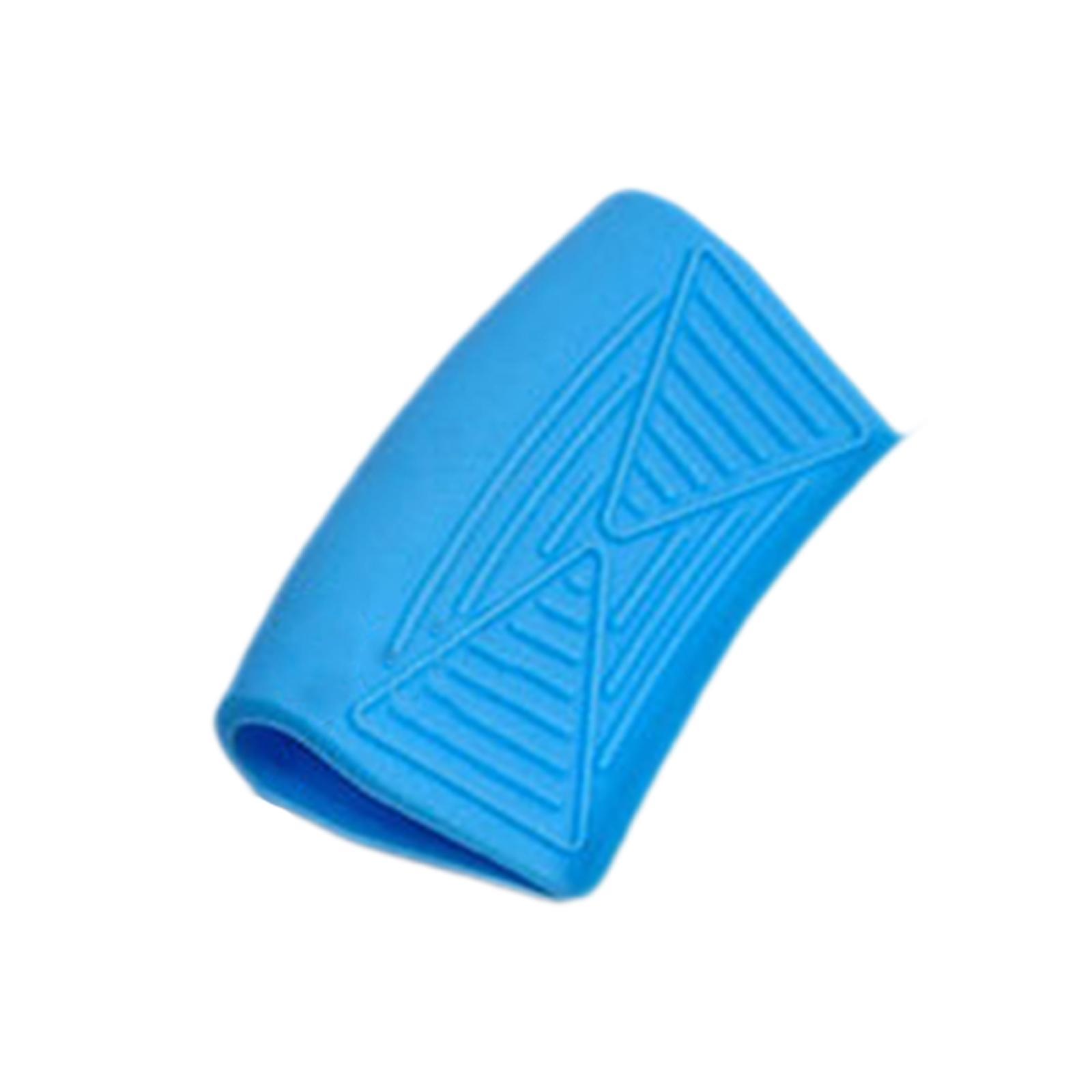 

silicone pot handle cover heat insulation fry pan heat-proof non-slip thickened синій