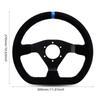 300mm Racing Steering Wheel Flat Suede Car Drift Pc Game Wheels Control Universal PCD-70mm