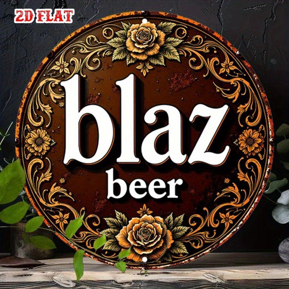 Segno in Latta Metallico Birra Decorazione Murale 20x30cm