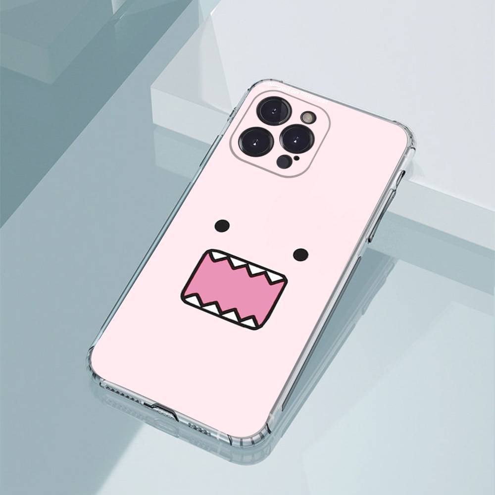 Cute Domo-kun Phone Cases For iPhone17,16,15,14,13,12,11,Pro,Max,Plus Luxury Camera Protection Plastic
