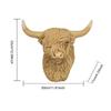 Highland Cow Decor Cute Wall Mounted Decoration for Garden Fence Living Room