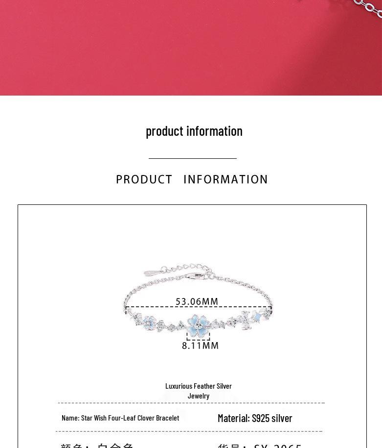 S925 Sterling Silver Four-Leaf Clover Bracelet for Women - Korean Style, Luxurious Fashion Jewelry Gift