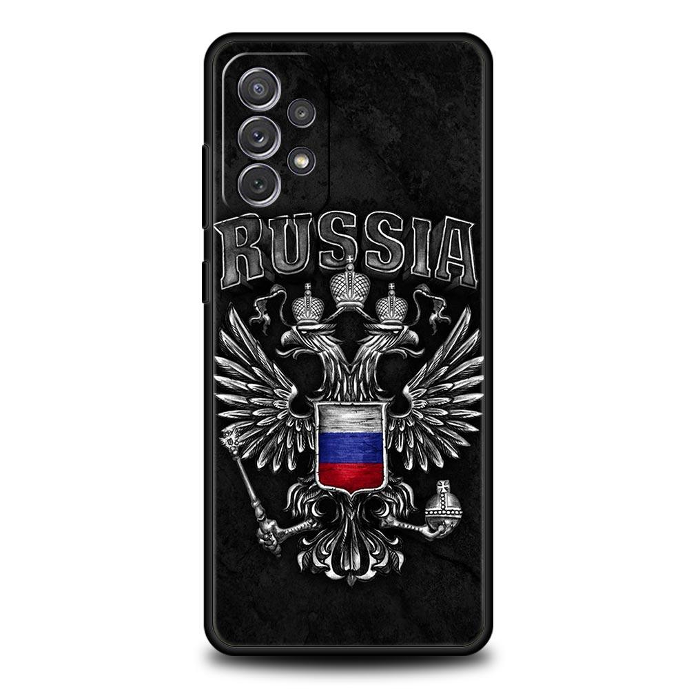 Russia Russian Flags Emblem Phone Case for Samsung Galaxy A13 A51 A71 A21S A12 A11 A31 A41 A23 A53 A73 A52 A32 5G A03S A01 Cover